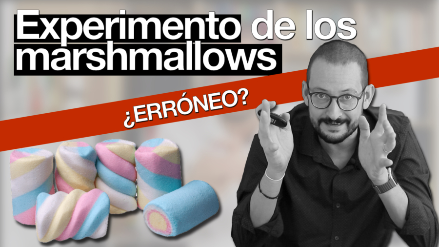 experimento de los marshmallows